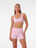 Refine Selene Cross Back Sports Bra | Baby Pink
