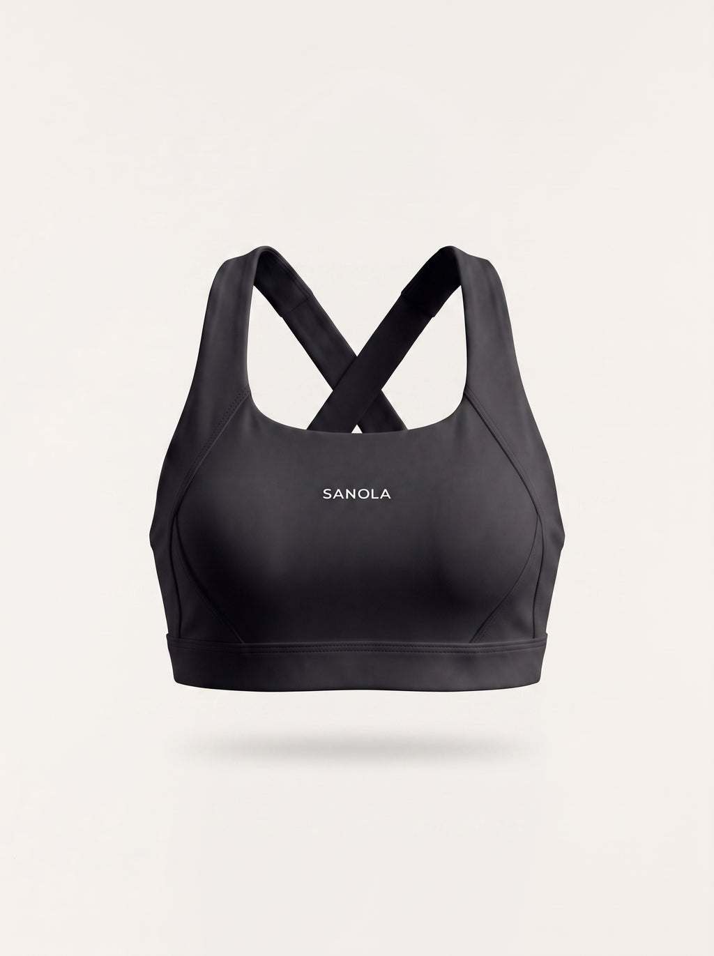 Refine Elina Cross Back Sports Bra | Black
