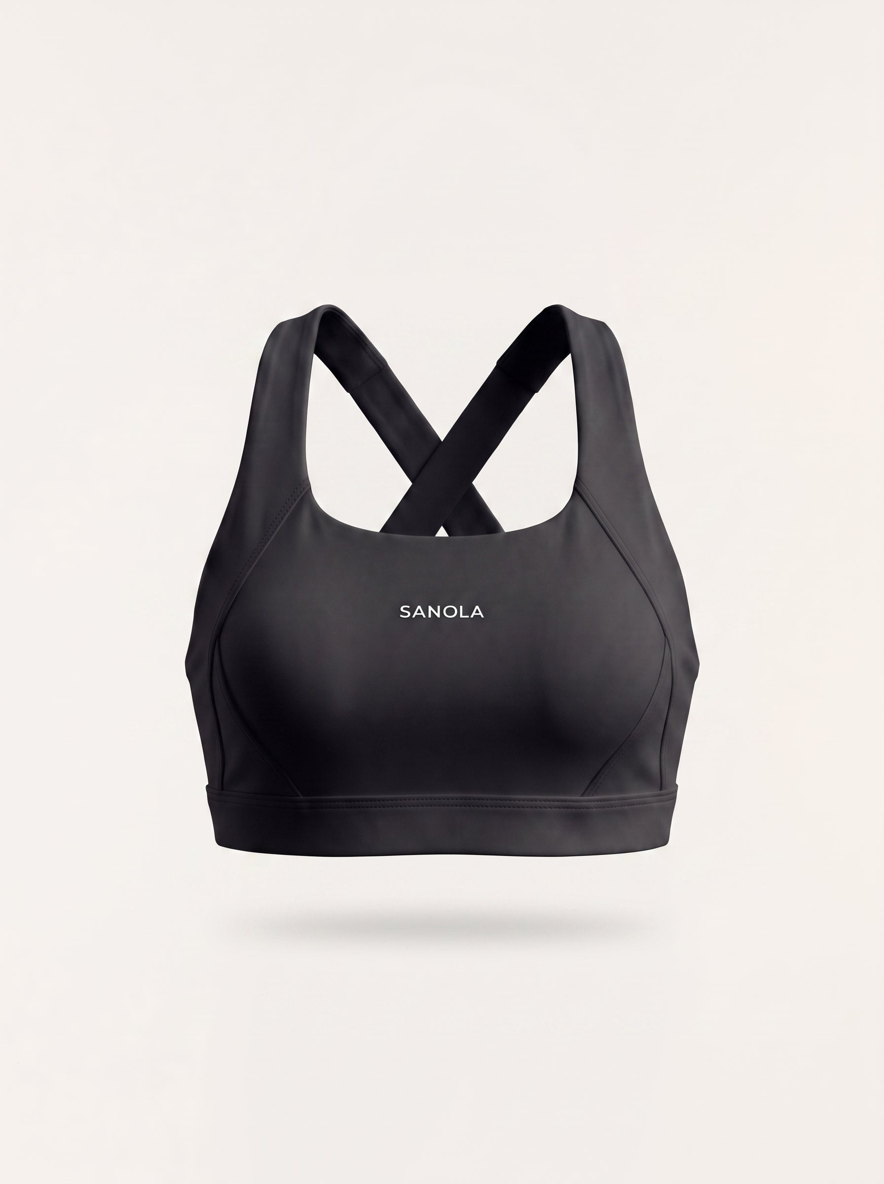 Refine Elina Cross Back Sports Bra | Black