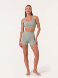 Refine Elina Cross Back Sports Bra | Sage