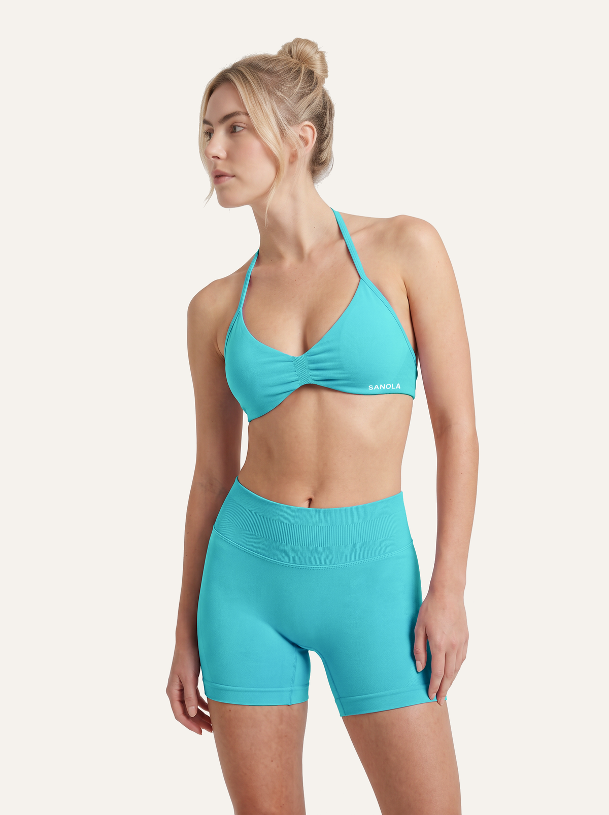 Reform Micro Sports Bra | Turquoise