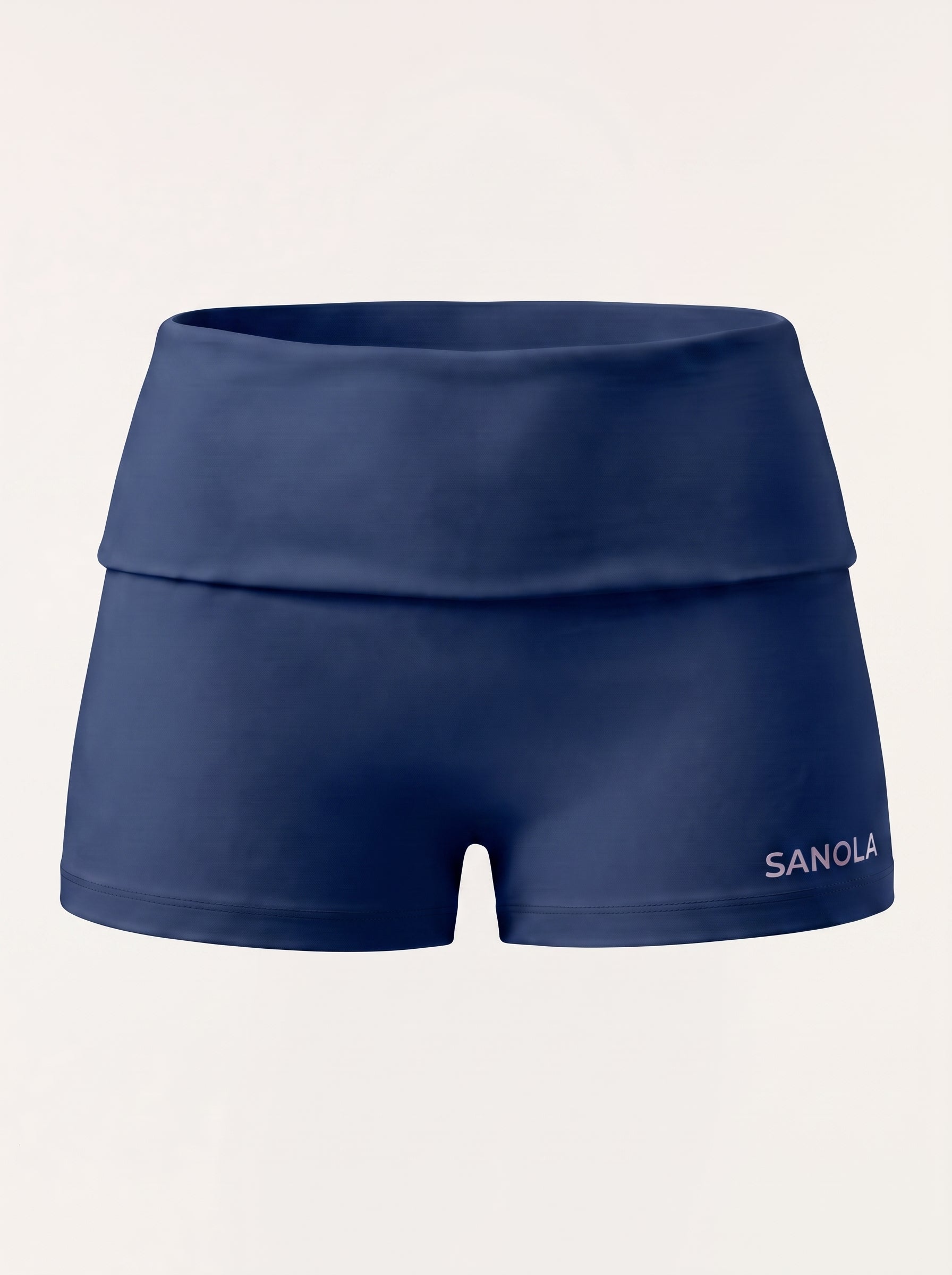 Refine Fold Over Shorts | Navy Blue