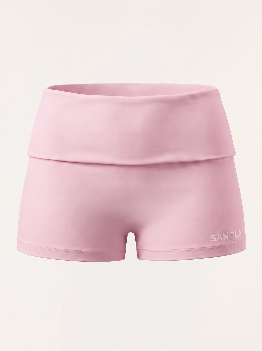 Refine Fold Over Shorts | Baby Pink