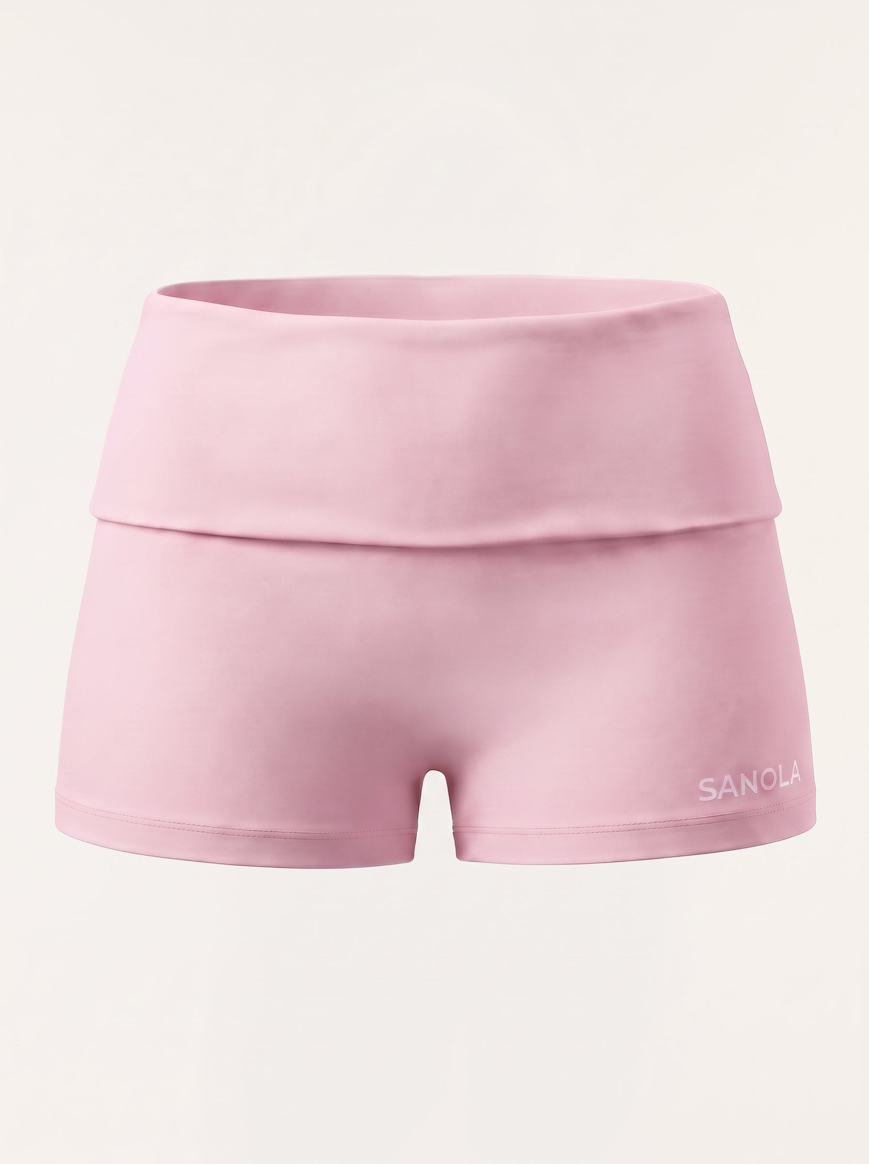 Refine Fold Over Shorts | Baby Pink