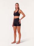 Refine Elina Cross Back Sports Bra | Black