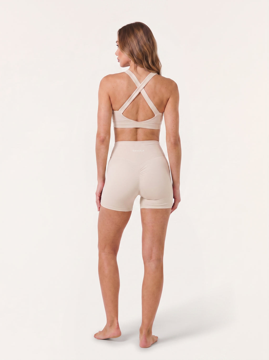 Refine Elina Cross Back Sports Bra | Chai