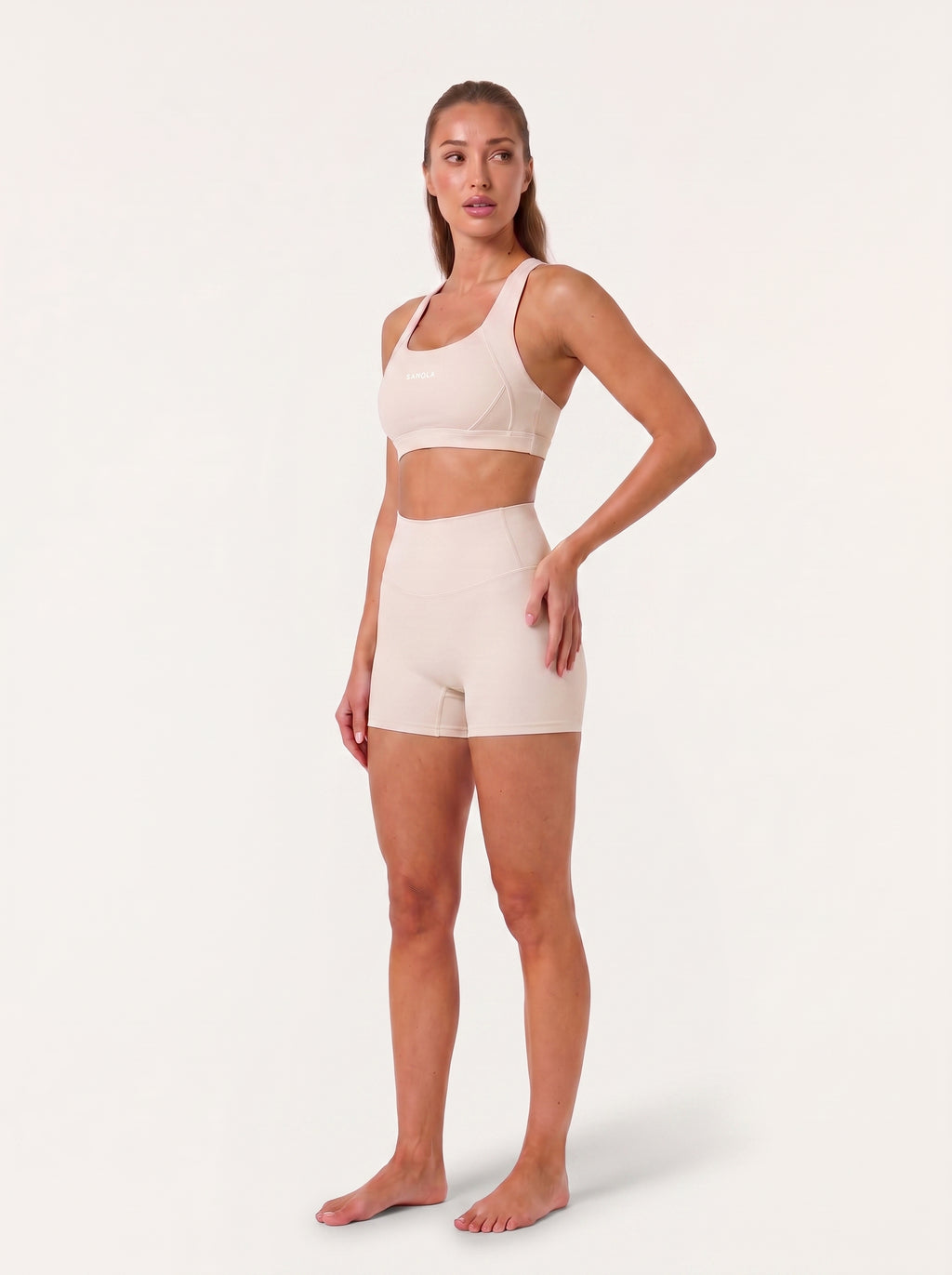 Refine Elina Cross Back Sports Bra | Chai