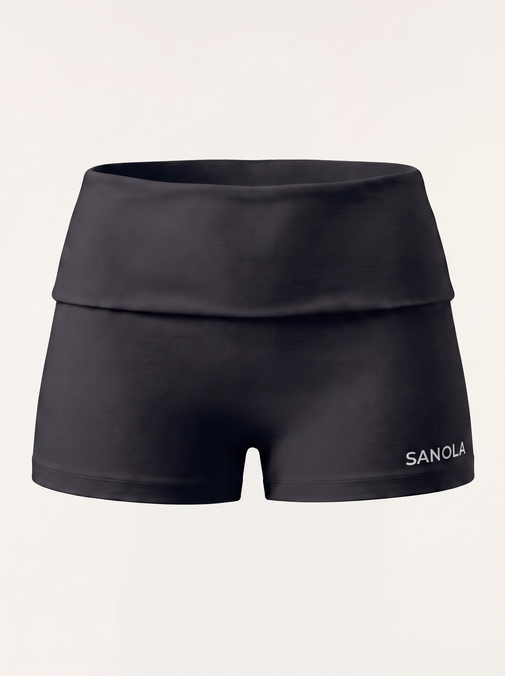 Refine Fold Over Shorts | Black