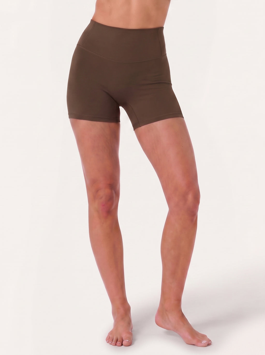 Refine High Waist Shorts | Espresso