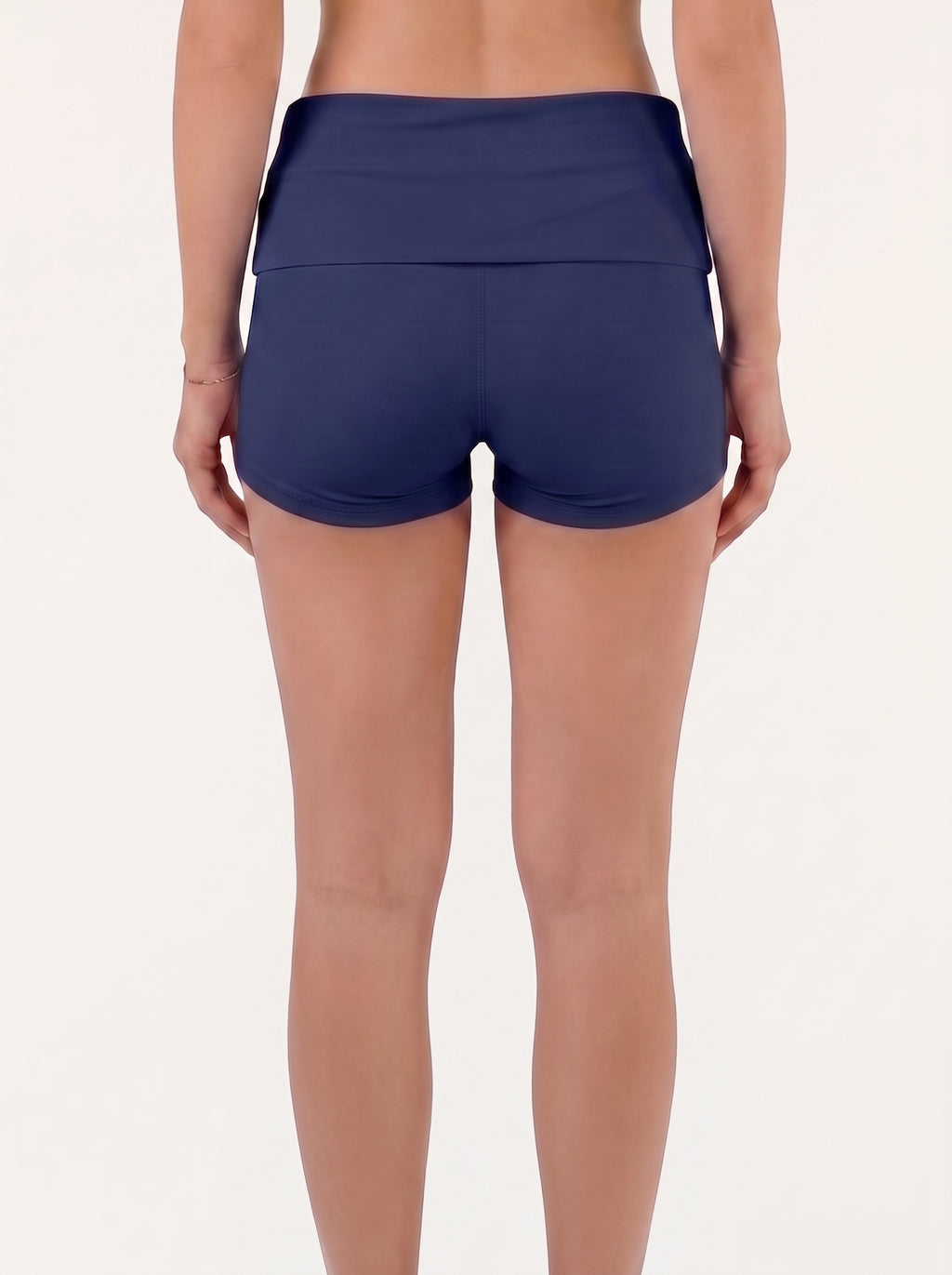 Refine Fold Over Shorts | Navy Blue