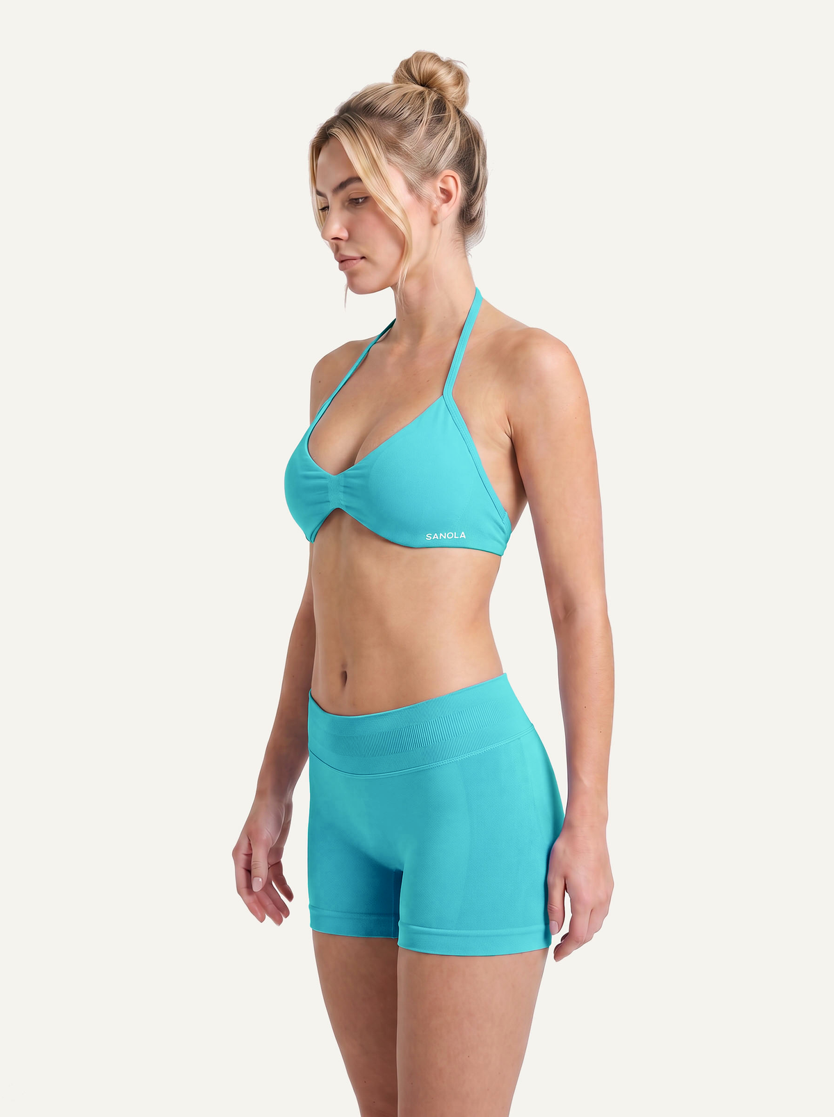 Reform Micro Sports Bra | Turquoise