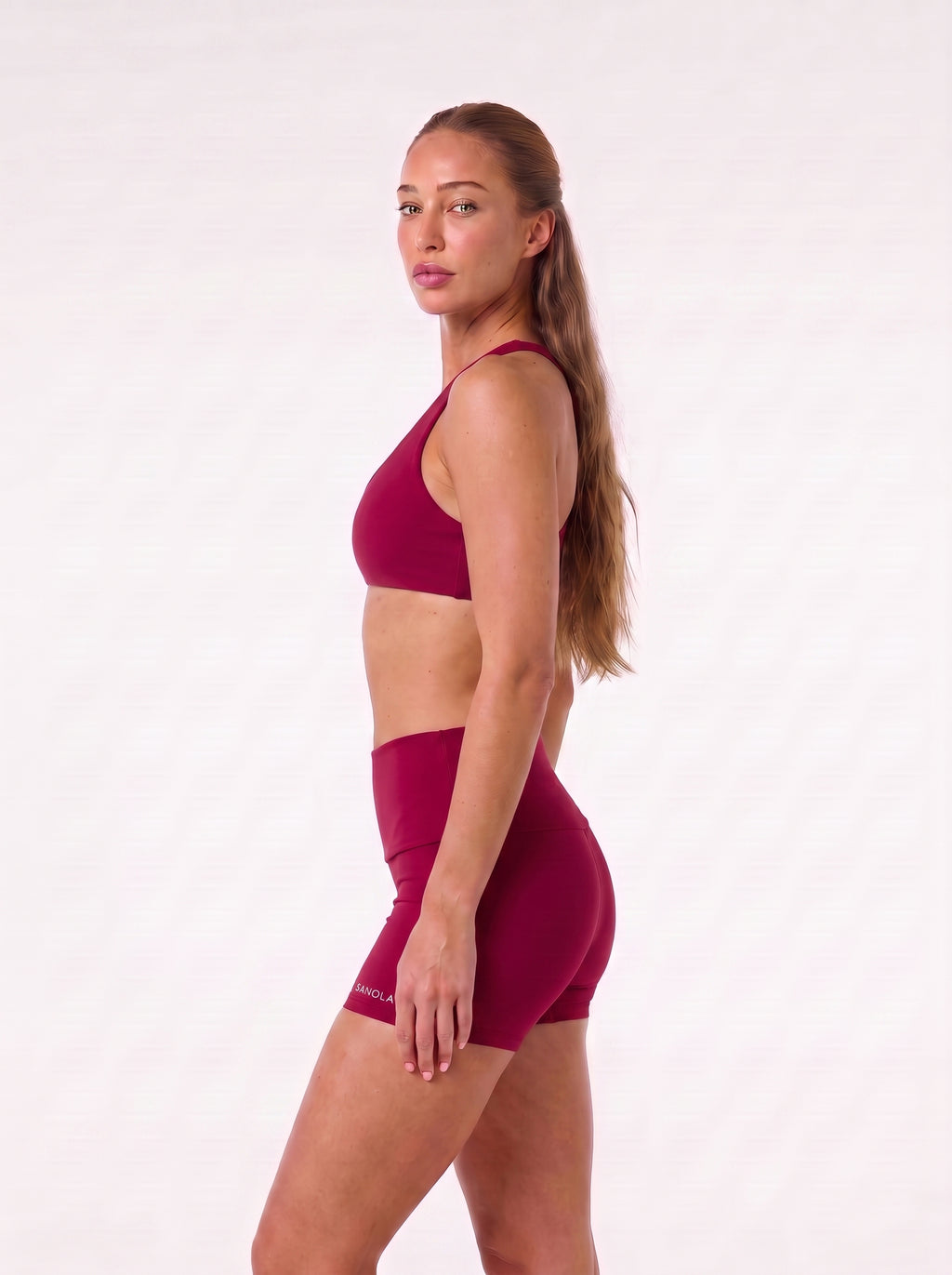 Refine Selene Cross Back Sports Bra | Raspberry