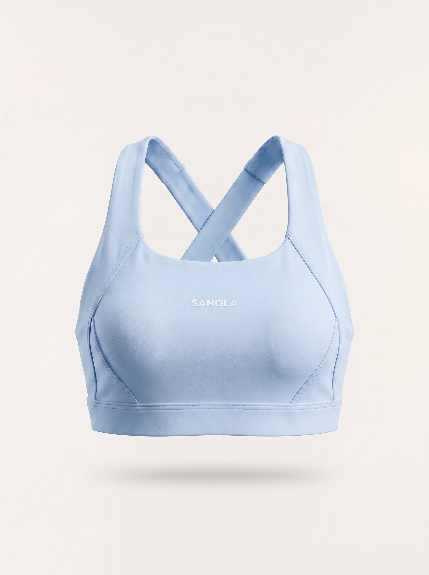 Refine Elina Cross Back Sports Bra | Sky Blue