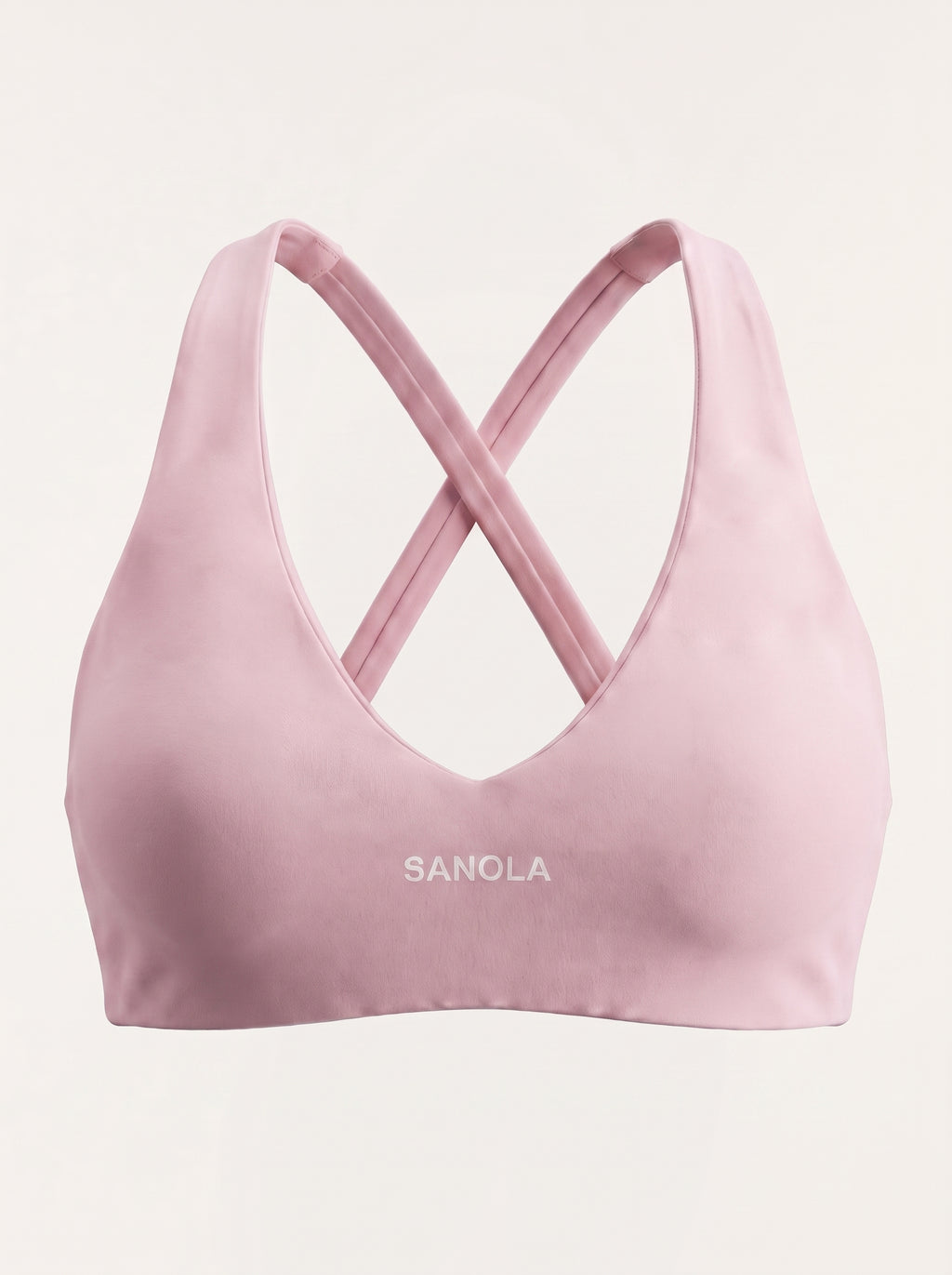 Refine Selene Cross Back Sports Bra | Baby Pink