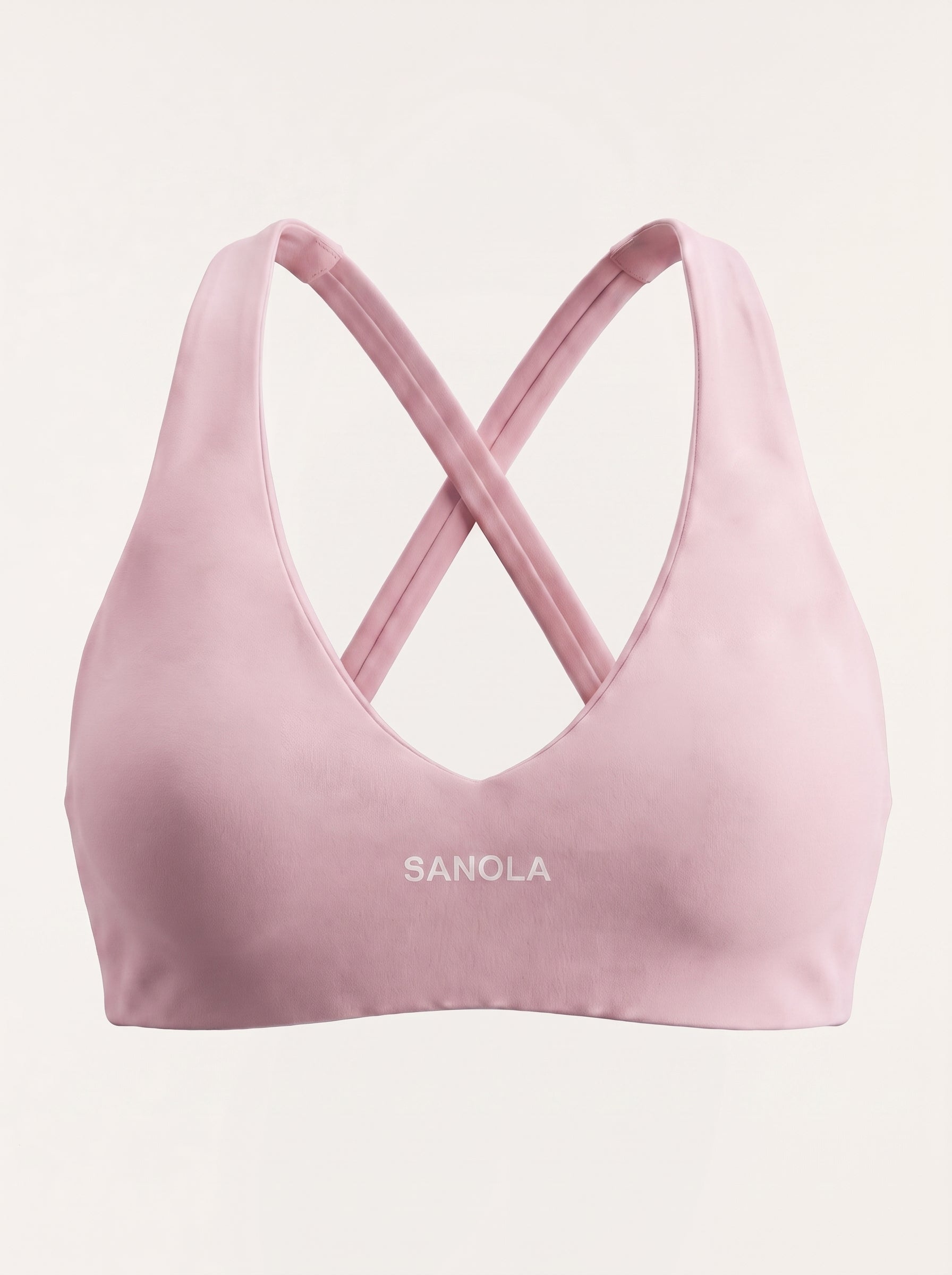 Refine Selene Cross Back Sports Bra | Baby Pink