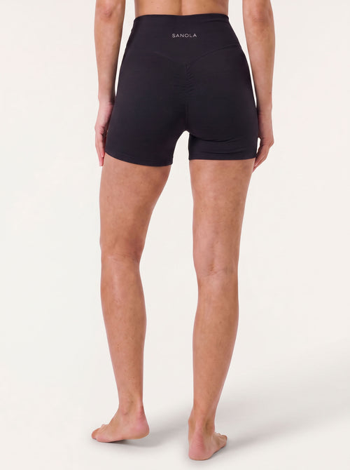 Refine High Waist Shorts | Black