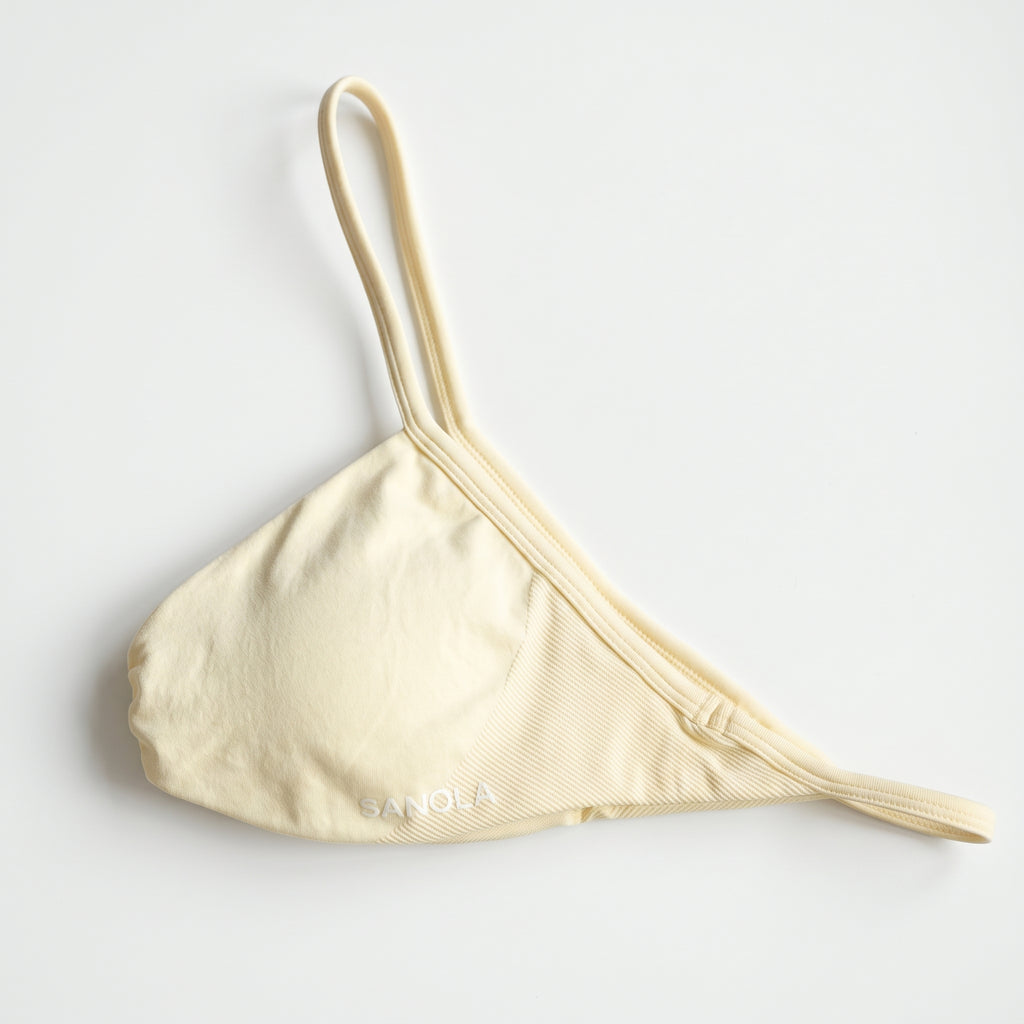 Brassière de sport Reform Micro | Jaune beurre