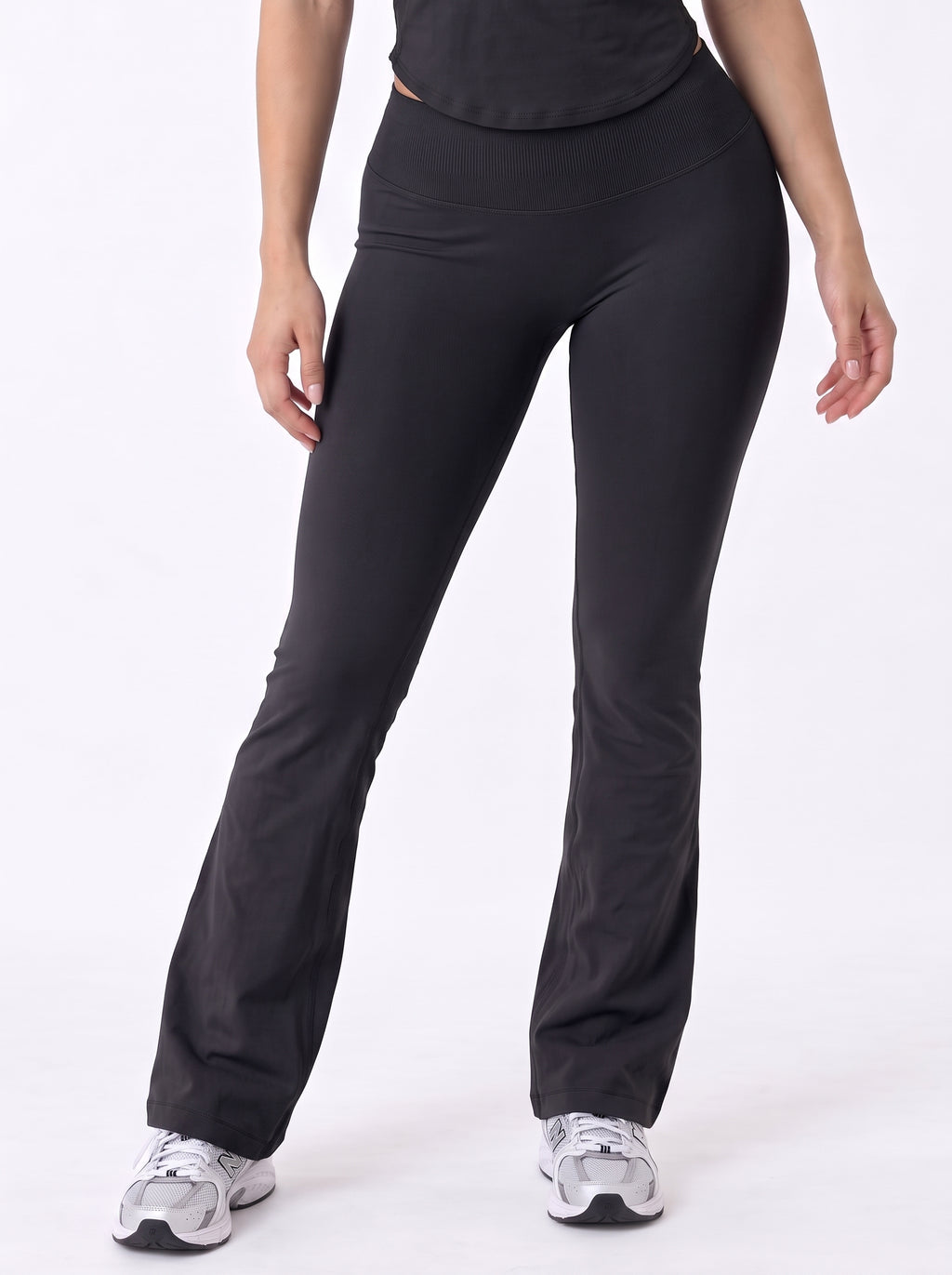 Pantalon évasé Reform taille mi-haute | Noir
