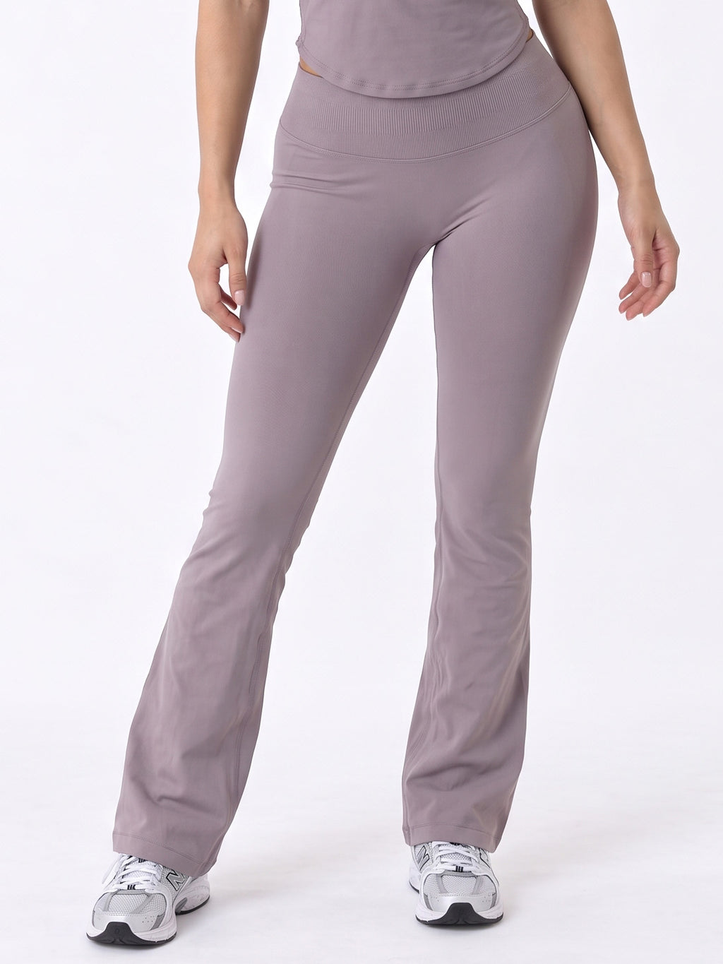 Reform Mid-Rise Flares | Dusty Mauve