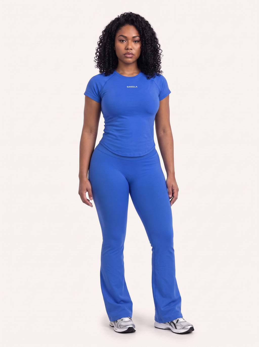 Pantalon évasé taille mi-haute Reform | Saphir