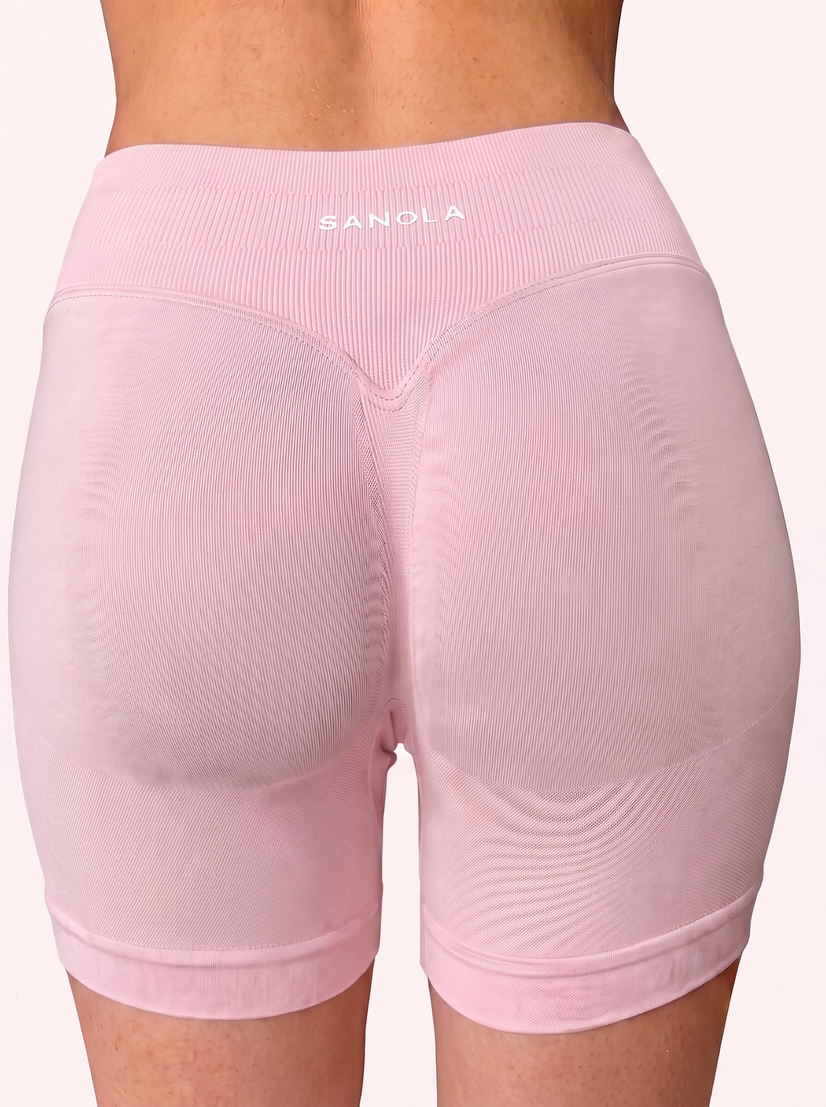 Reform Mid-Rise Shorts | Pastel Pink